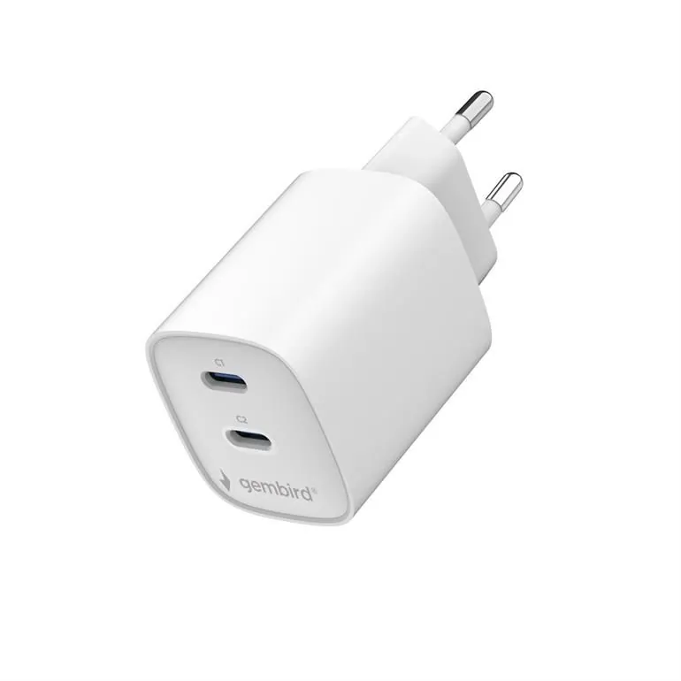 Gembird 2-port 45W USB fast charger White – 3. kép