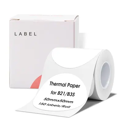 NIIMBOT T50*50-150 Thermal Label Round White