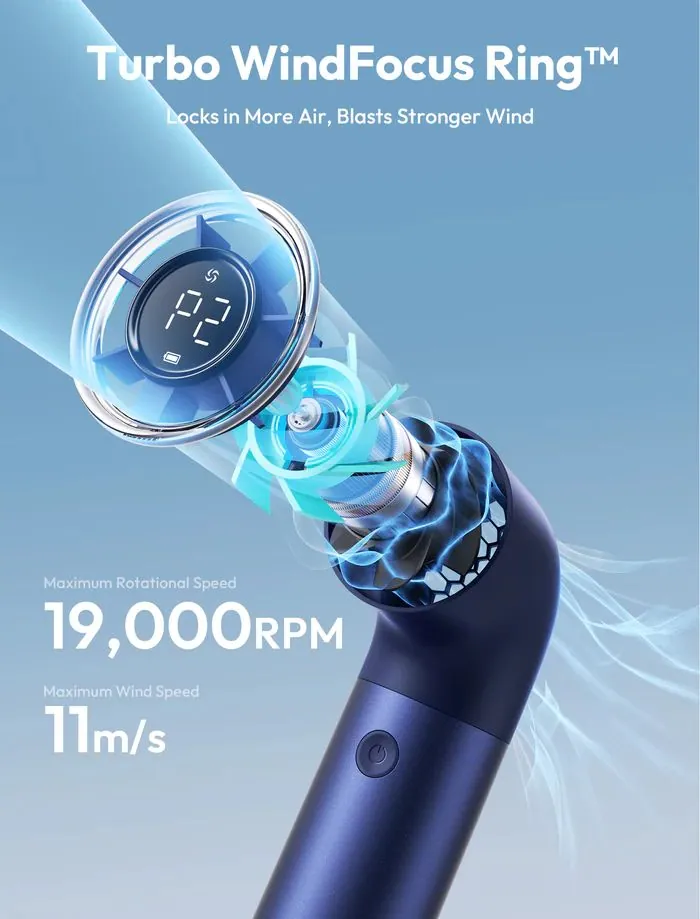 Aecooly Aero Pro Handheld High-Speed Fan Blue – 3. kép