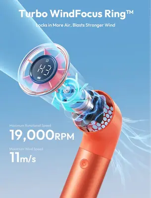Aecooly Aero Ultra Handheld High-Speed Fan Orange – 2. kép