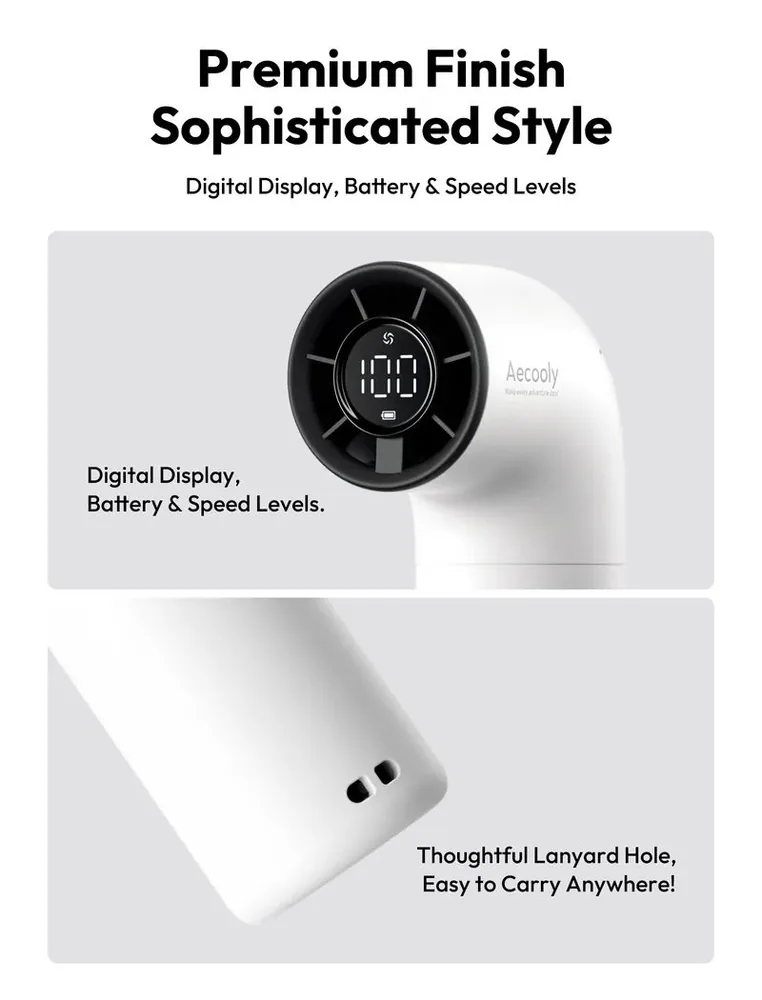 Aecooly Aero Handheld High-Speed Fan White – 7. kép