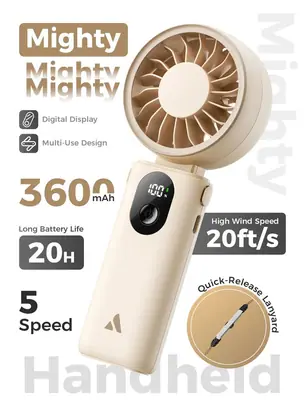 Aecooly Halo 04 Portable Handheld Fan Beige – 2. kép