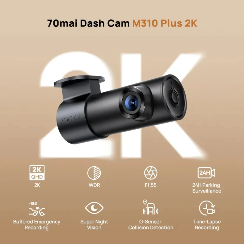 Xiaomi 70mai Dash Cam M310 Plus 2K Grey – 3. kép