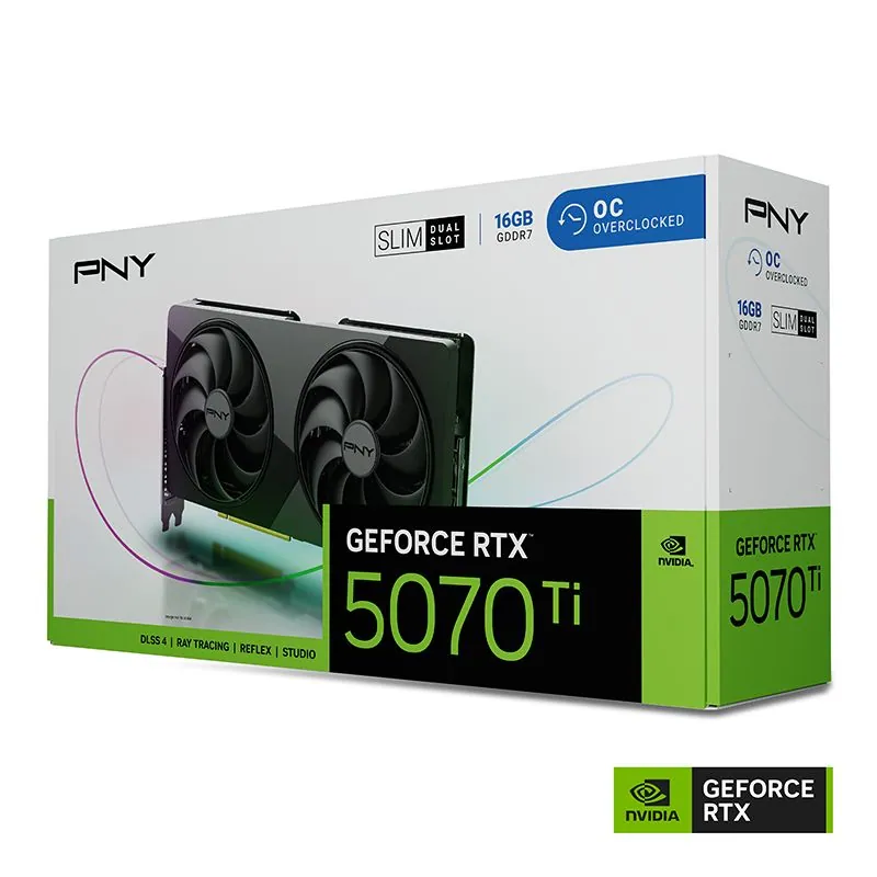 PNY GeForce RTX5070TI 16GB DDR7 Slim OC Dual Fan – 11. kép