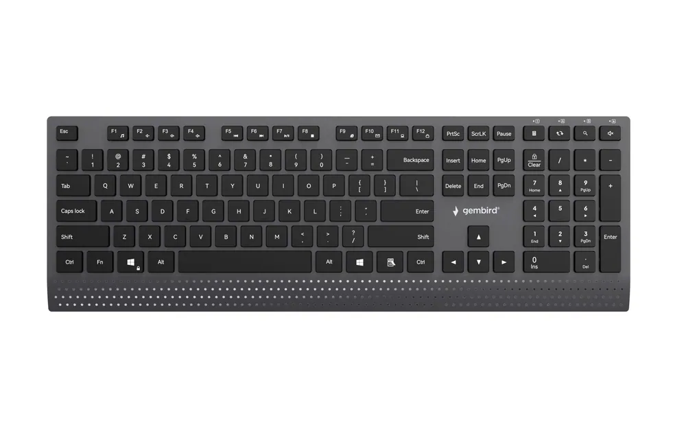 Gembird KB-MCH-06 Slim Wired Multimedia Keyboard Black US