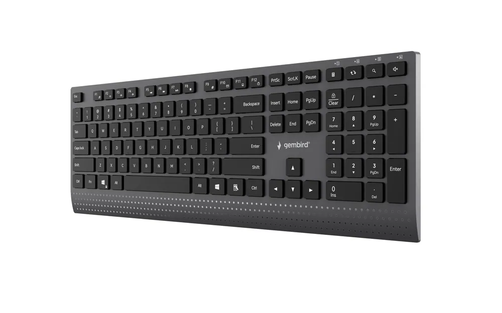 Gembird KB-MCH-06 Slim Wired Multimedia Keyboard Black US – 4. kép