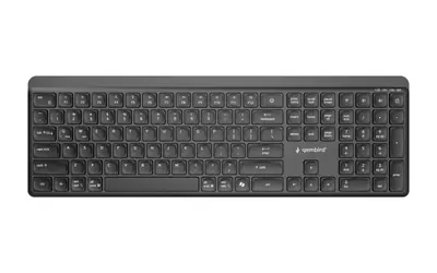 Gembird KB-WPS-03 Dual-Mode Pro Business Slim Wireless Bluetooth Keyboard Black US
