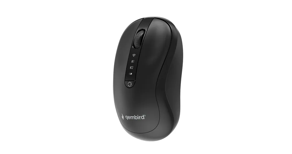 Gembird MUSW2-4B-01 Dual-Mode Wireless Bluetooth Mouse Black – 6. kép