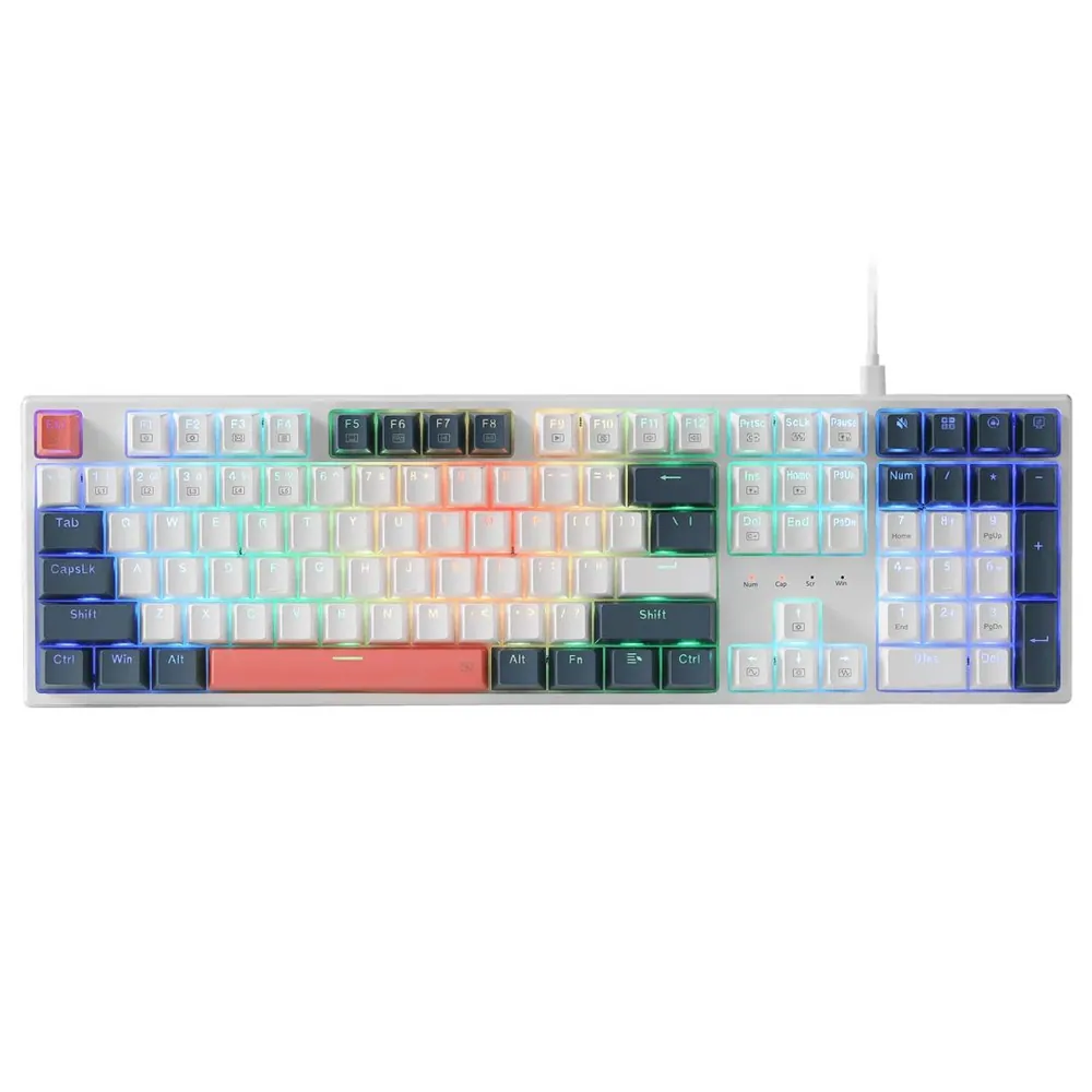 Redragon Trundle K668 Meachanical Gaming RGB Keyboard White