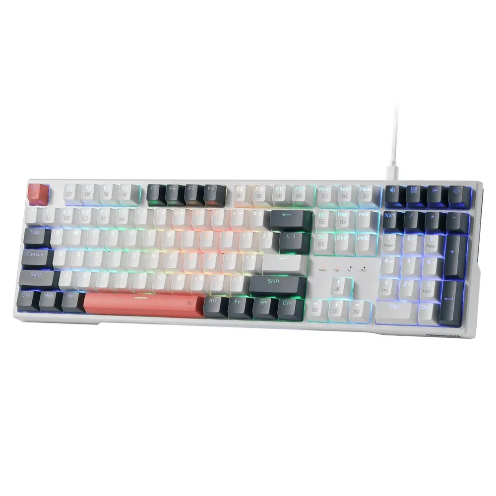 Redragon Trundle K668 Meachanical Gaming RGB Keyboard White – 2. kép