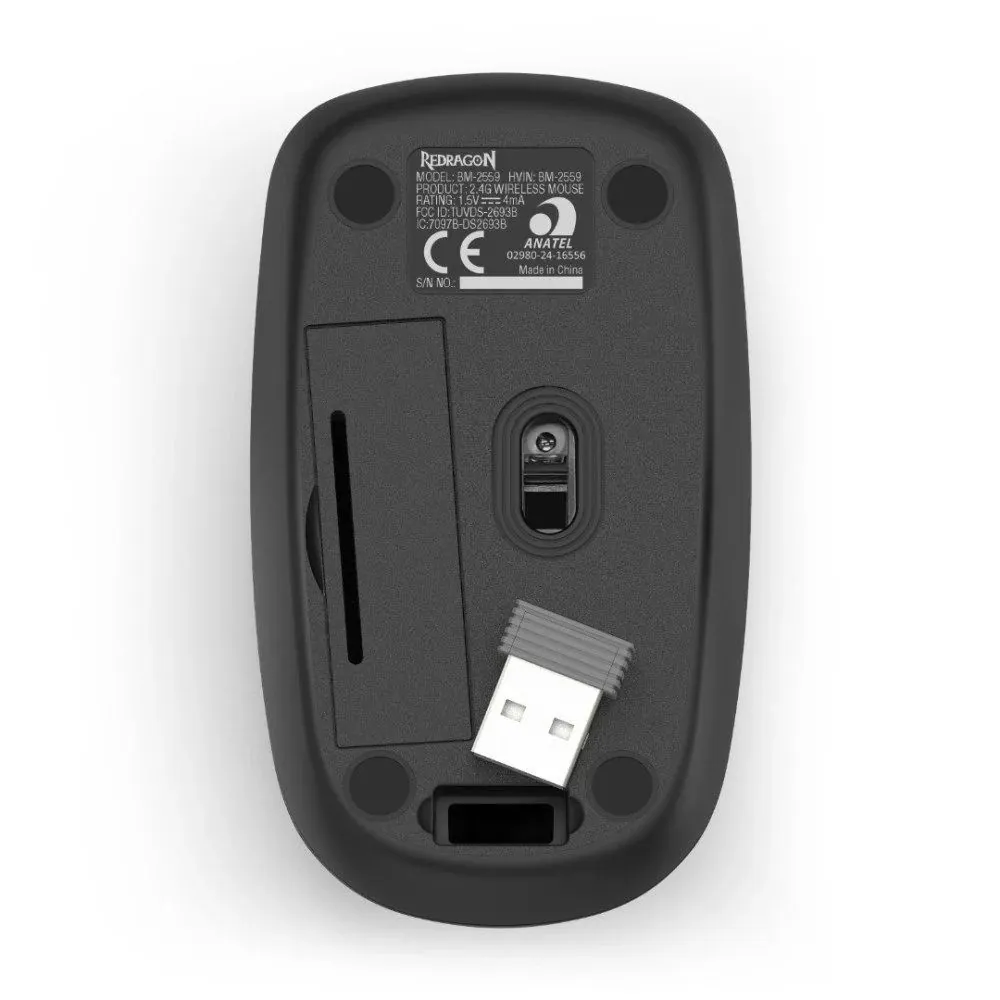 Redragon BM-2559 Wireless Mouse Black – 4. kép