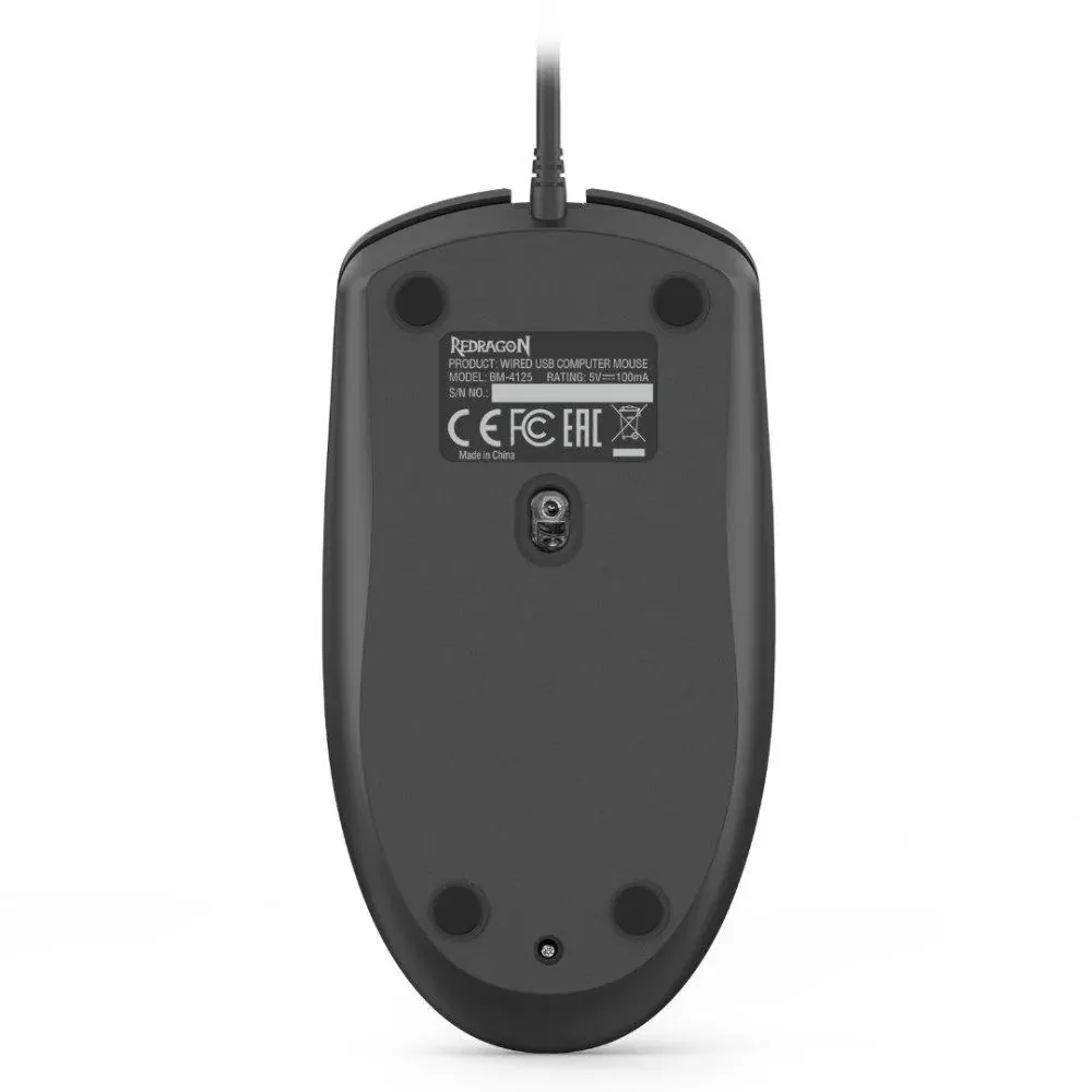 Redragon BM-4125 Wired Mouse Black – 4. kép