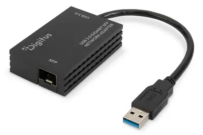 Digitus USB 3.0 Gigabit SFP network adapter Black