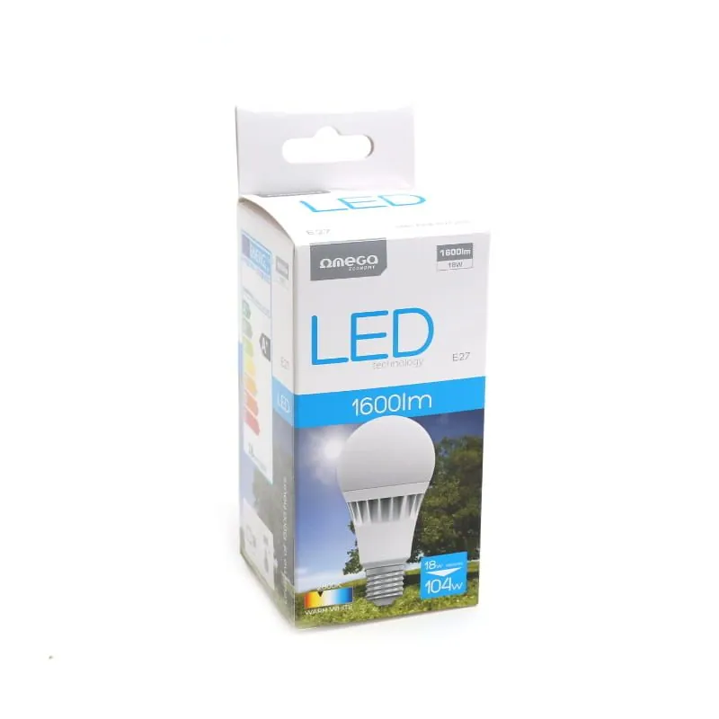 Platinet OMEGA LED BULB ECO 2800K E27 18W – 2. kép