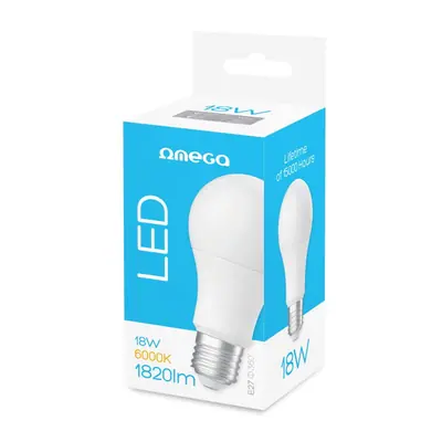 Platinet OMEGA LED BULB ECO 6000K E27 18W – 2. kép