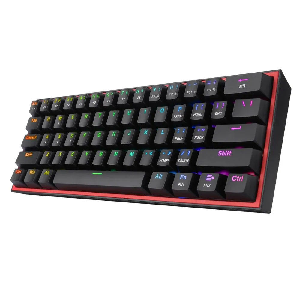Redragon Fizz RGB, wired mechanical keyboard,RGB, red switch Black HU – 2. kép
