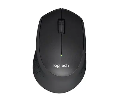 Logitech Egér - M330 SILENT PLUS (Vezeték nélküli, Optikai, 1000 DPI, USB, fekete)