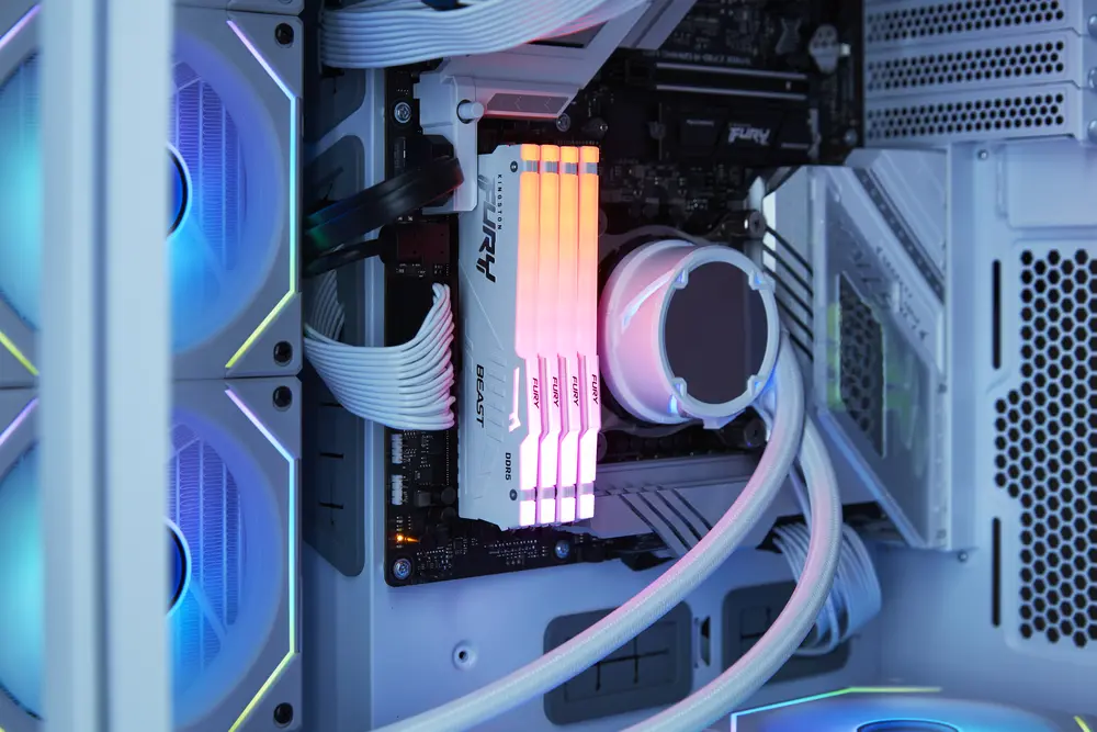 32GB 6400MHz Kingston DDR5 Fury Beast Expo RGB RAM KF564C32BWEA-32 – 6. kép