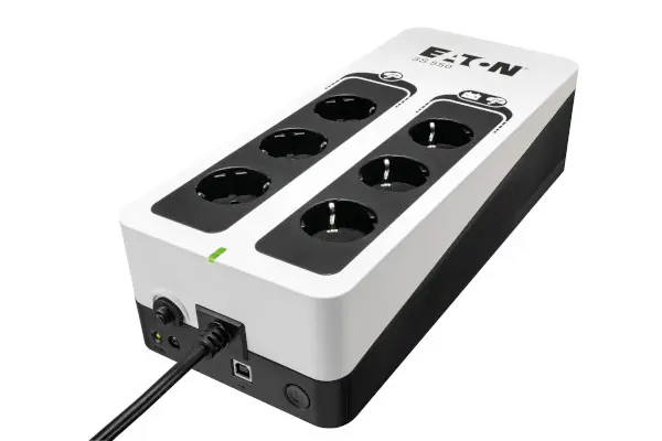EATON szünetmentes 550VA - 3S550D Gen 2 (6 Schuko kimenet, Standby, USB, vonal védelem, szoftver)