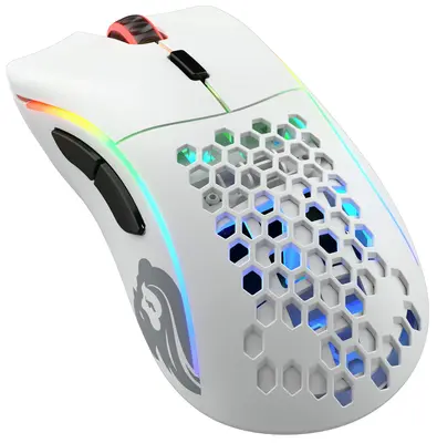 Glorious Gaming Model D RGB rádiós optikai egér fehér GLO-MS-DW-MW – 2. kép