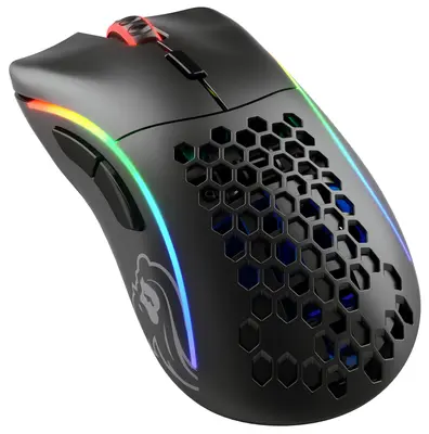Glorious Gaming Model D RGB rádiós optikai egér fekete GLO-MS-DW-MB – 2. kép