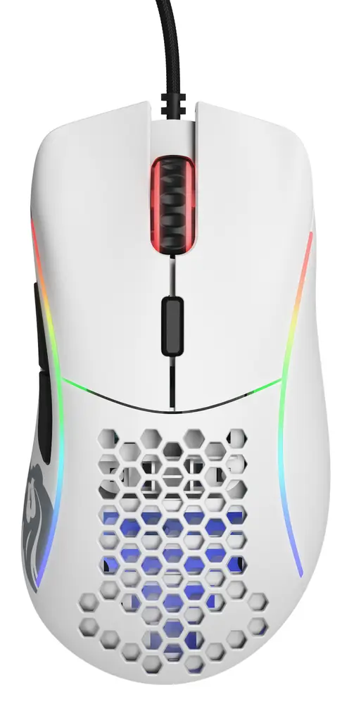 Glorious Gaming Race Model D RGB USB optikai egér fehér GD-WHITE
