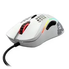 Glorious Gaming Model D RGB USB optikai egér fényes fehér GD-GWHITE