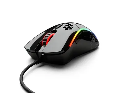 Glorious Gaming Model D- RGB USB optikai egér fényes fekete GLO-MS-DM-GB