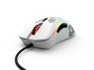 Glorious Gaming Model D- RGB USB optikai egér fényes fehér GLO-MS-DM-GW