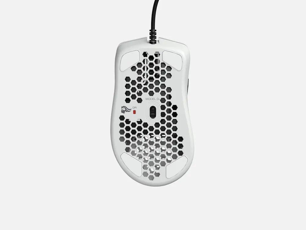 Glorious Gaming Model D- RGB USB optikai egér fényes fehér GLO-MS-DM-GW – 5. kép