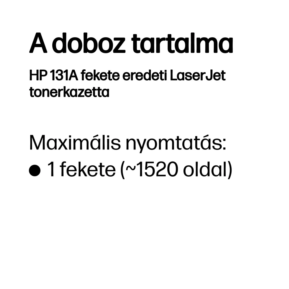 HP CF210A (131A) Black toner – 3. kép