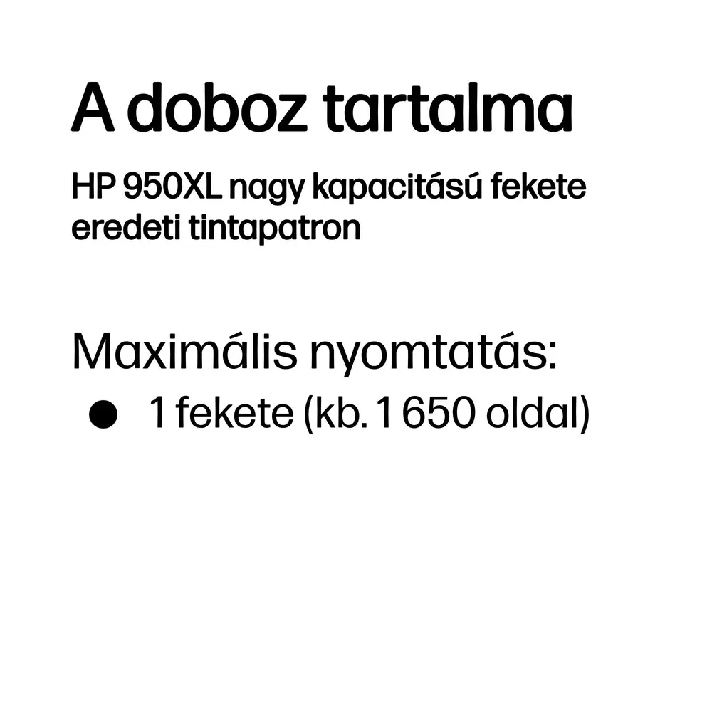 HP CN045AE /950XL fekete patron – 3. kép