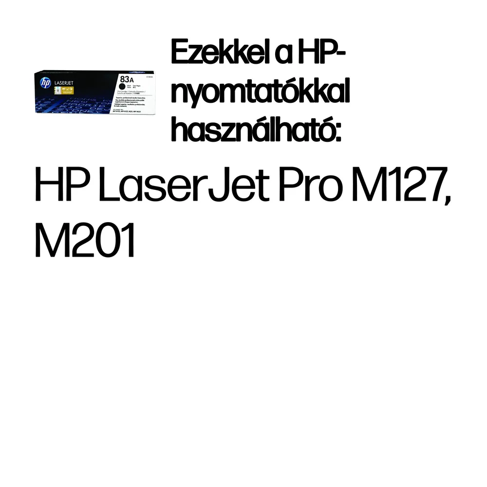 HP CF283A (83A) Black toner – 2. kép