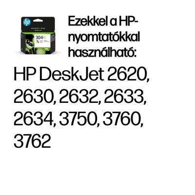 HP N9K07AE /304XL színes patron – 2. kép