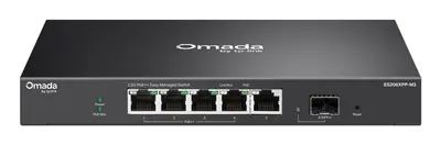 TP-Link Switch Menedzselhető - ES206XPP-M2 (Omada; 5x 2,5Gbps; 1x 10Gbps SFP+ port; 4x 802.3af/at PoE++ port; 120W PoE)