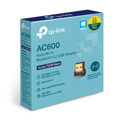 TP-Link Archer T2UB Nano AC600 Nano Wi-Fi Bluetooth 4.2 USB Adapter – 2. kép