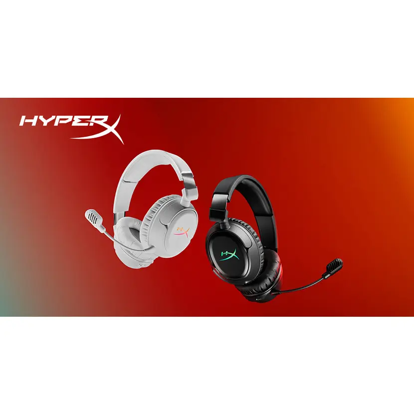 HP HYPERX vezeték nélküli gaming fejhallgató Flight 2 - fekete – 3. kép