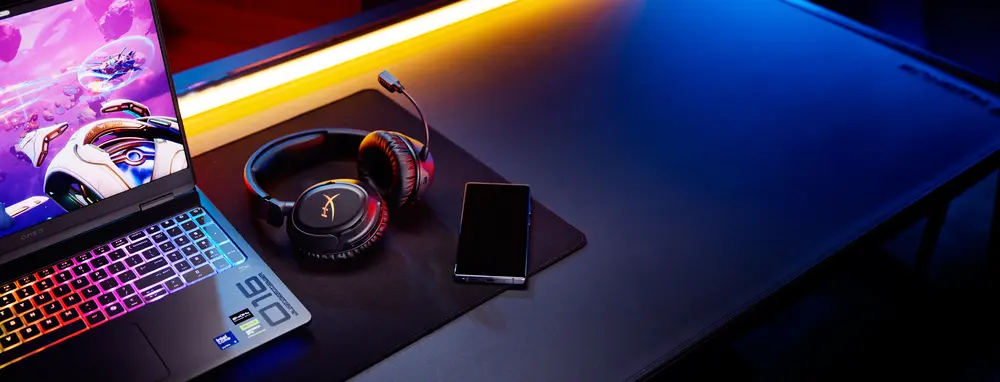 HP HYPERX vezeték nélküli gaming fejhallgató Flight 2 - fekete – 7. kép