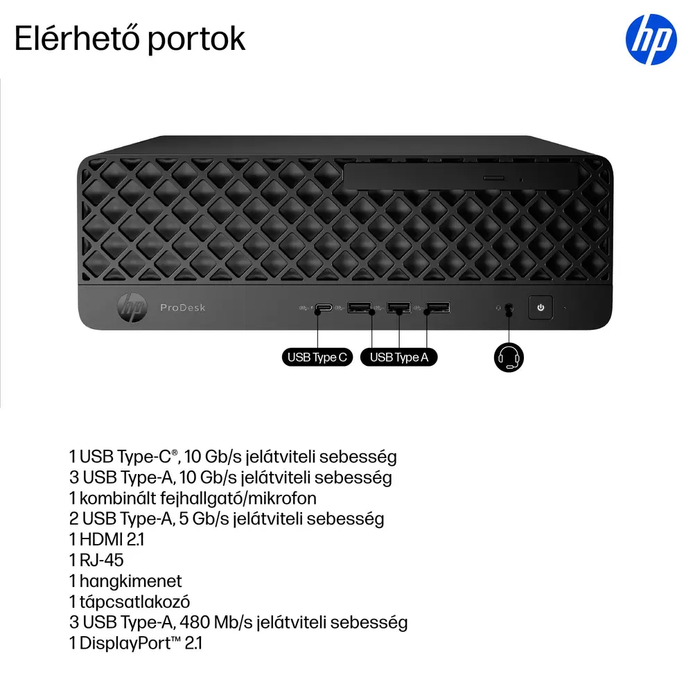 HP ProDesk 4 SFF G1i, Core Ultra5-225 3.3GHz, 16GB, 512GB, Win 11 Prof. – 4. kép