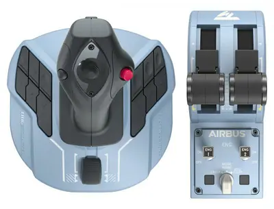 Thrustmaster TCA Officer Pack Airbus Edition USB Joystick és Gázkar Black/Blue – 2. kép