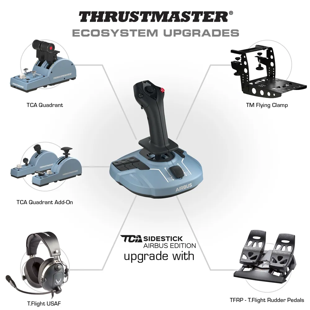 Thrustmaster TCA Sidestick Airbus Edition USB Joystick Black/Blue – 6. kép