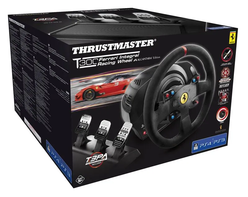 Thrustmaster T300 Ferrari Integral Racing Alcantara Edition USB Kormány Black – 7. kép