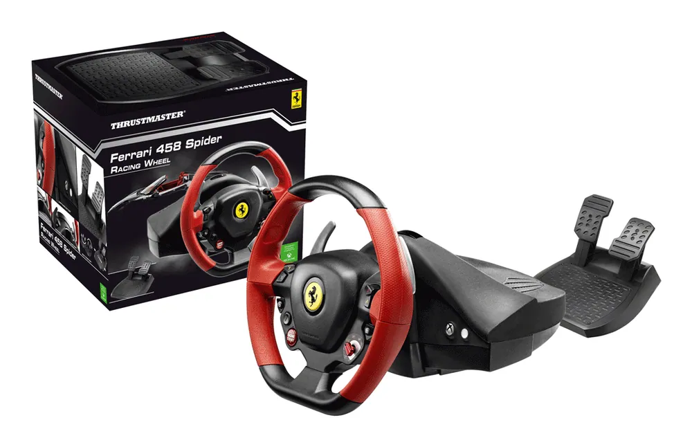 Thrustmaster Ferrari 458 Spider Racing USB Kormány Black/Red – 6. kép