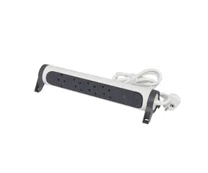 LEGRAND Elosztósor Premium 4x2P+F, túlfeszültség-védelemmel, 1,5 m vezetékkel, fehér/fekete