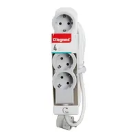 LEGRAND Elosztósor Standard 4x2P+F, 5 m vezetékkel, fehér-szürke – 2. kép