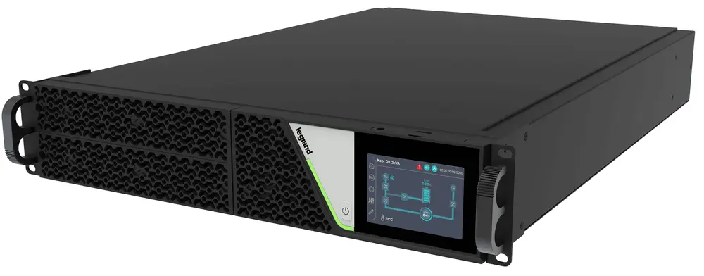 LEGRAND KEOR DK UPS, 6000VA 4U-700mm 3x6mm2 3x6mm2 + 8xC13+2xC19 online kettős konverziós szünetmentes rack/torony