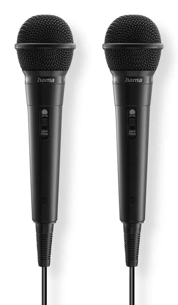Hama Karaoke Microphone Set Black