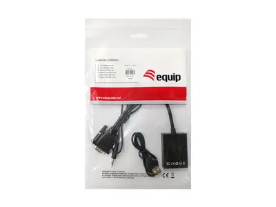 Equip Átalakító - 119038 (VGA to HDMI with Audio, fekete) – 2. kép