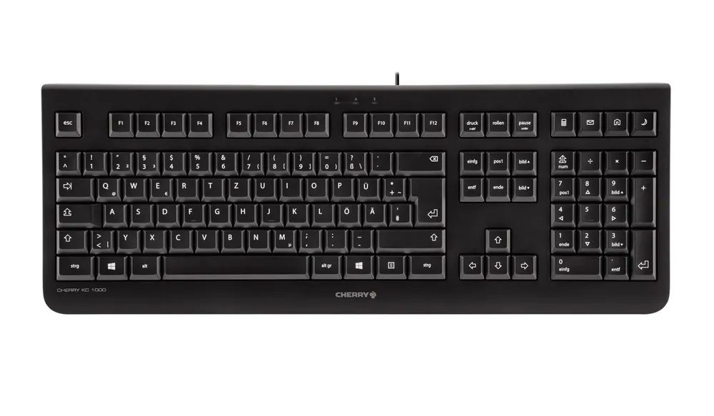 Cherry KC 1000 billentyűzet Black HU