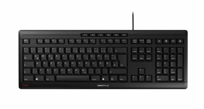 Cherry STREAM billentyűzet Black HU